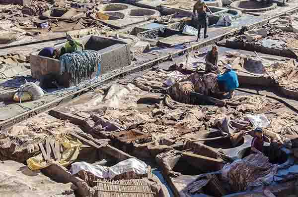 194 - Marruecos - Marrakech - curtidurias